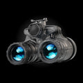 UK built Night Vision Binoculars Nocturn Industries Katana on black background 